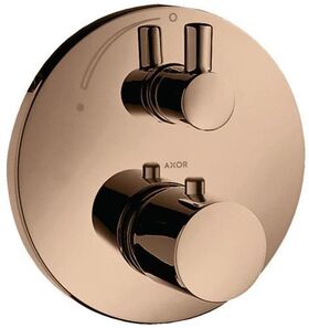 Thermostat AXOR UNO2 UP mit Abstellventil polished red gold