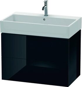 Duravit Waschtischunterbau L-CUBE 544x784x459mm schwarz hochglanz