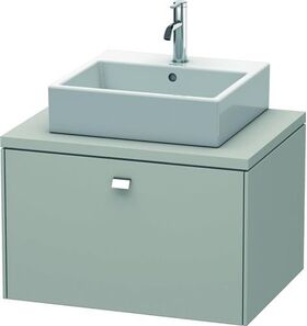 Duravit Konsolenunterschrank BRIOSO Griff chrom 442x720x550mm betongrau matt