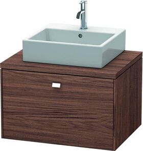 Duravit Konsolenunterschrank BRIOSO Gri chrom 442x720x550mm nussbaum dunkel