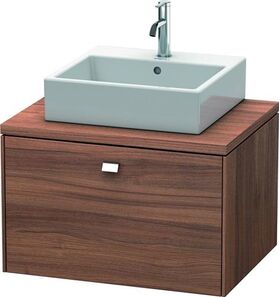 Duravit Konsolenunterschrank BRIOSO Griff chrom 442x720x550mm nussbaum natur