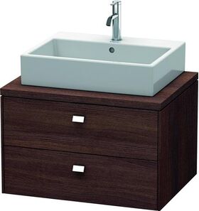 Duravit Konsolenunterschrank BRIOSO Griffe chr 442x720x550mm kastanie dunkel