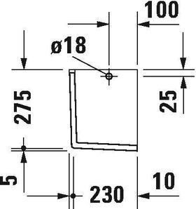 Duravit Halbsäule STARCK 3 165x240mm weiß WG