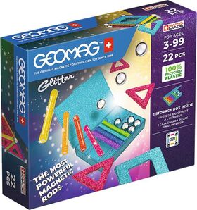 GEOMAG GLITTER RECYCLED 22 Teile