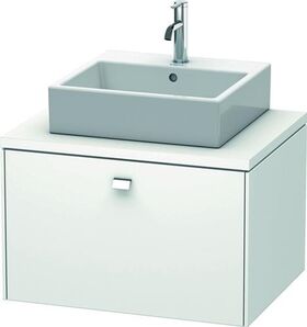 Duravit Konsolenunterschrank BRIOSO Griff chrom 442x720x550mm weiß matt