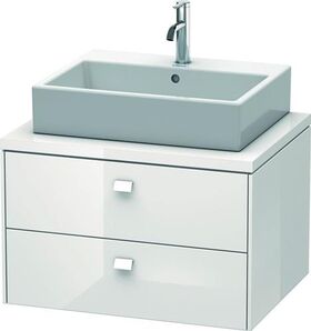 Duravit Konsolenunterschrank BRIOSO Griffe Frontfarbe 442x720x550mm we hgl