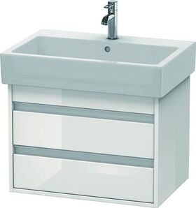 Duravit Waschtischunterbau KETHO 440x650mm weiß hochglanz