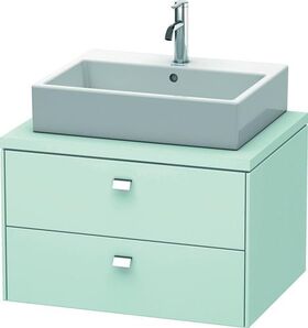 Duravit Konsolenunterschrank BRIOSO Griffe chr 442x720x550mm lichtblau matt