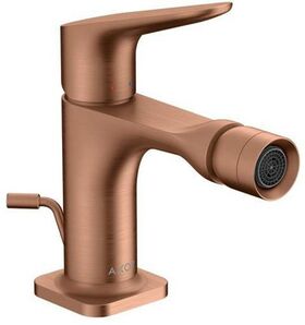 Einhebel-Bidetmischer AXOR CITTERIO M DN 15 m ZAG 1 1/4Zoll brushed red gold