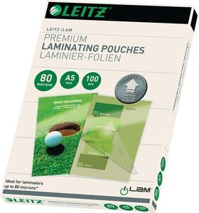 Laminierfolie DIN A3 L426xB303mm Folienstärke 80 µm KT=100 St.LEITZ