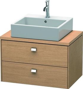 Duravit Konsolenunterschrank BRIOSO Griffe chr 442x720x480mm europ. eiche