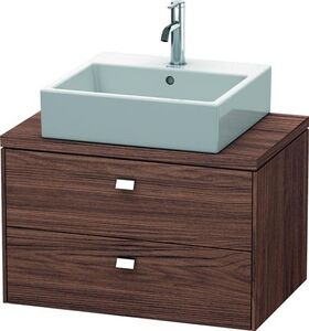 Duravit Konsolenunterschrank BRIOSO Griffe chr 442x720x480mm nussbaum dunkel