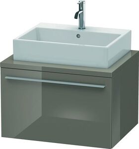 Duravit Konsolenunterschrank X-LARGE 440x700x548mm flannel grey hochglanz