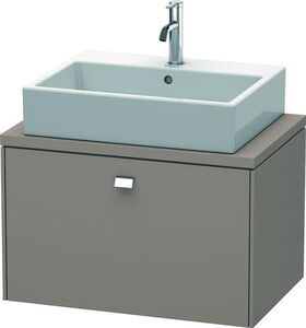 Duravit Konsolenunterschrank BRIOSO Griff chrom 442x720x480mm basalt matt