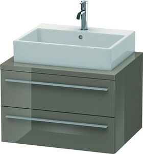 Duravit Konsolenunterschrank X-LARGE 440x700x548mm flannel grey hochglanz