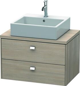 Duravit Konsolenunterschrank BRIOSO Griffe chrom 442x720x480mm pine silver