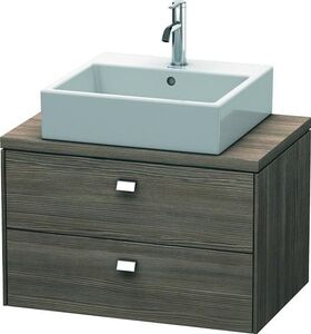 Duravit Konsolenunterschrank BRIOSO Griffe chrom 442x720x480mm pine terra