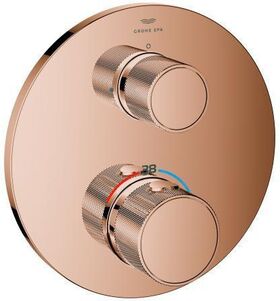 GROHE THM-Brausebatt. Atrio Private C. 24396 2-W-Umst. Knopfbetät. warm sunset