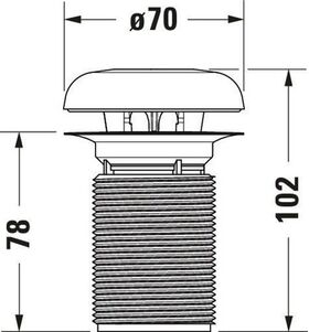 Duravit Geruchverschluss mit Key-Ring