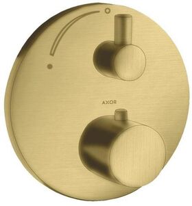 Thermostat AXOR UNO2 UP mit Abstellventil brushed brass