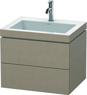 Duravit Waschtischunterbau L-CUBE m WT Vero Air 500x600x480mm 1 HL leinen