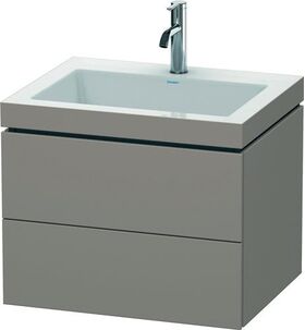 Duravit Waschtischunterbau L-CUBE m WT Vero Air 500x600x480mm 1 HL bas ma