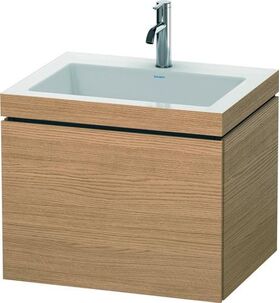 Duravit Waschtischunterbau L-CUBE m WT Vero Air 500x600x480mm 1 HL eur. Ei