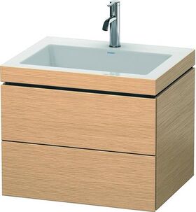 Duravit Waschtischunterbau L-CUBE m WT Vero Air 500x600x480mm 1 HL Ei geb