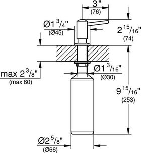 Grohe Spülmittelspender CONTEMPORARY f Flüssigseifen chr