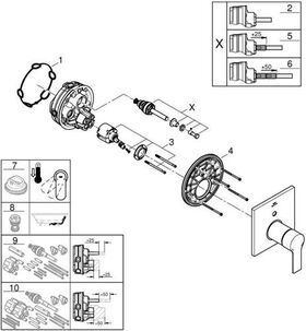 Grohe Einhand-Wannenbatterie ALLURE chr