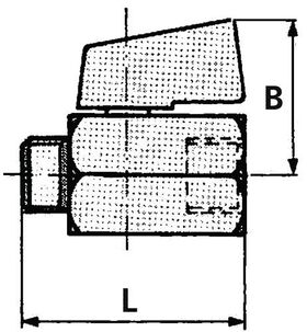 Mini-Kugelhahn VALVE LINE 10mm 3/8 IG/IG DN 8mm RIEGLER - VPE: 10