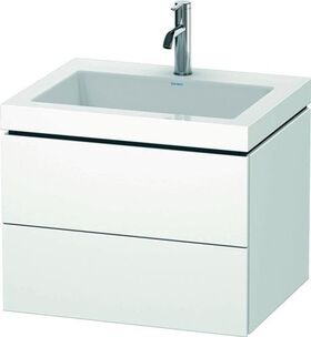 Duravit Waschtischunterbau L-CUBE m WT Vero Air 500x600x480mm 1 HL we matt