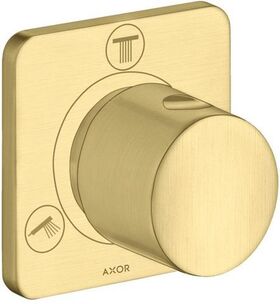 Abstell- u Umstellventil AXOR CITTERIO M Trio/Quattro, Unterputz brushed brass