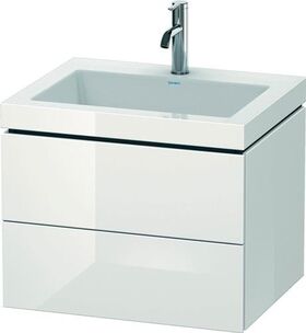 Duravit Waschtischunterbau L-CUBE m WT Vero Air 500x600x480mm 1 HL we hgl