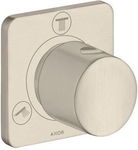 Abstell- u Umstellventil AXOR CITTERIO M Trio/Quattro, Unterputz brushed nickel