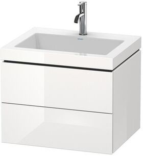 Duravit Waschtischunterbau L-CUBE m WT Vero Air 500x600x480mm o HL we smat