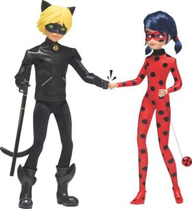 Miraculous Ladybug und Cat Noir,ca. 26cm