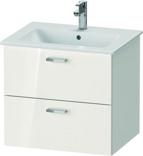 Duravit Badmöbel-Set XBASE 630mm, mit Spiegel GOOD weiß hochglanz