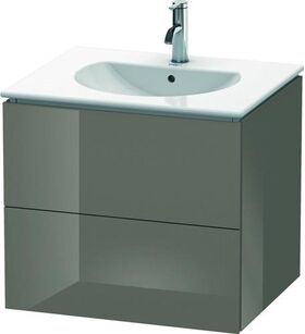 Duravit Waschtischunterbau L-CUBE 514x620x550mm flannel grey hochglanz