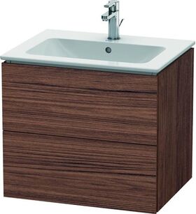 Duravit Waschtischunterbau L-CUBE 620x481x550mm nussbaum dunkel