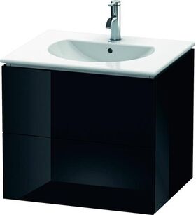 Duravit Waschtischunterbau L-CUBE 514x620x550mm schwarz hochglanz