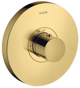 Thermostat SHOWERSELECT ROUND AXOR Highflow, Unterputz polished gold optic