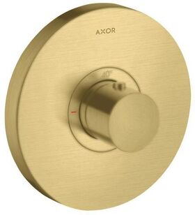 Thermostat SHOWERSELECT ROUND AXOR Highflow, Unterputz brushed brass