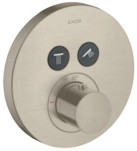 Thermostat SHOWERSELECT ROUND AXOR UP für 2 Verbraucher brushed nickel