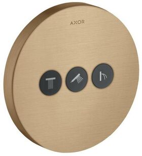 Ventil SHOWERSELECT ROUND AXOR UP für 3 Verbraucher brushed bronze