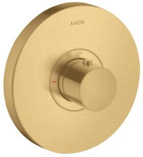 Thermostat SHOWERSELECT ROUND AXOR Highflow, Unterputz brushed gold optic