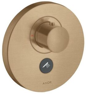 Thermostat SHOWERSELECT ROUND AXOR Highflow UP f 1 Verbr u 1 Ab bru bronze