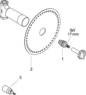 HG Grundkörper f Abstellventil UP 40 l/m Keramik DN 15