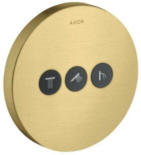 Ventil SHOWERSELECT ROUND AXOR UP für 3 Verbraucher brushed brass