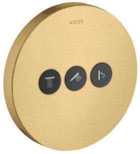 Ventil SHOWERSELECT ROUND AXOR UP für 3 Verbraucher brushed gold optic